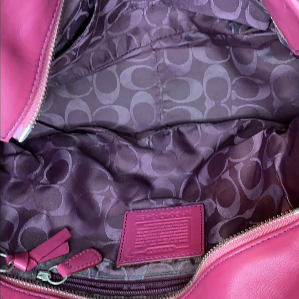 Coach pink suede bag - Picture 11 of 15